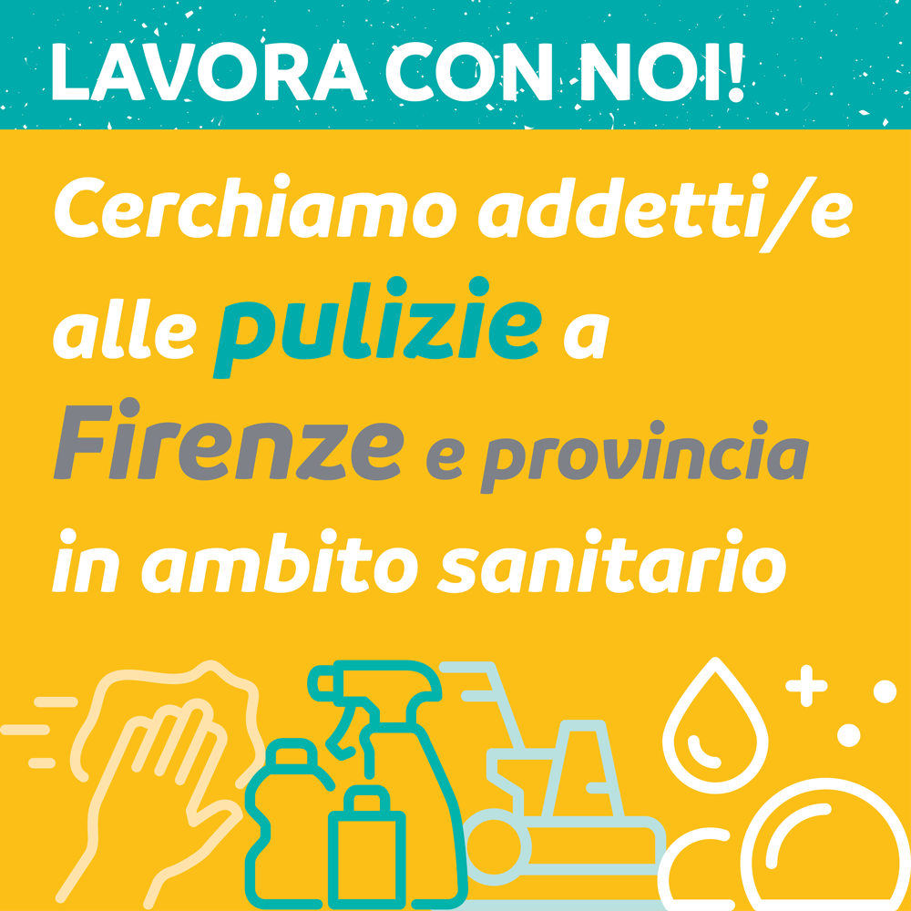 Cerchiamo addetti/e alle pulizie in ambito sanitario a Firenze e provincia