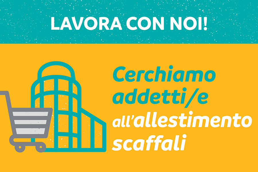 Cerchiamo addetti/e all'allestimento scaffali nei supermercati