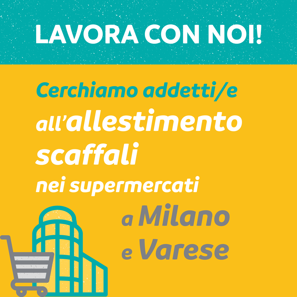 Allestimento scaffali nei supermercati a Milano e Varese