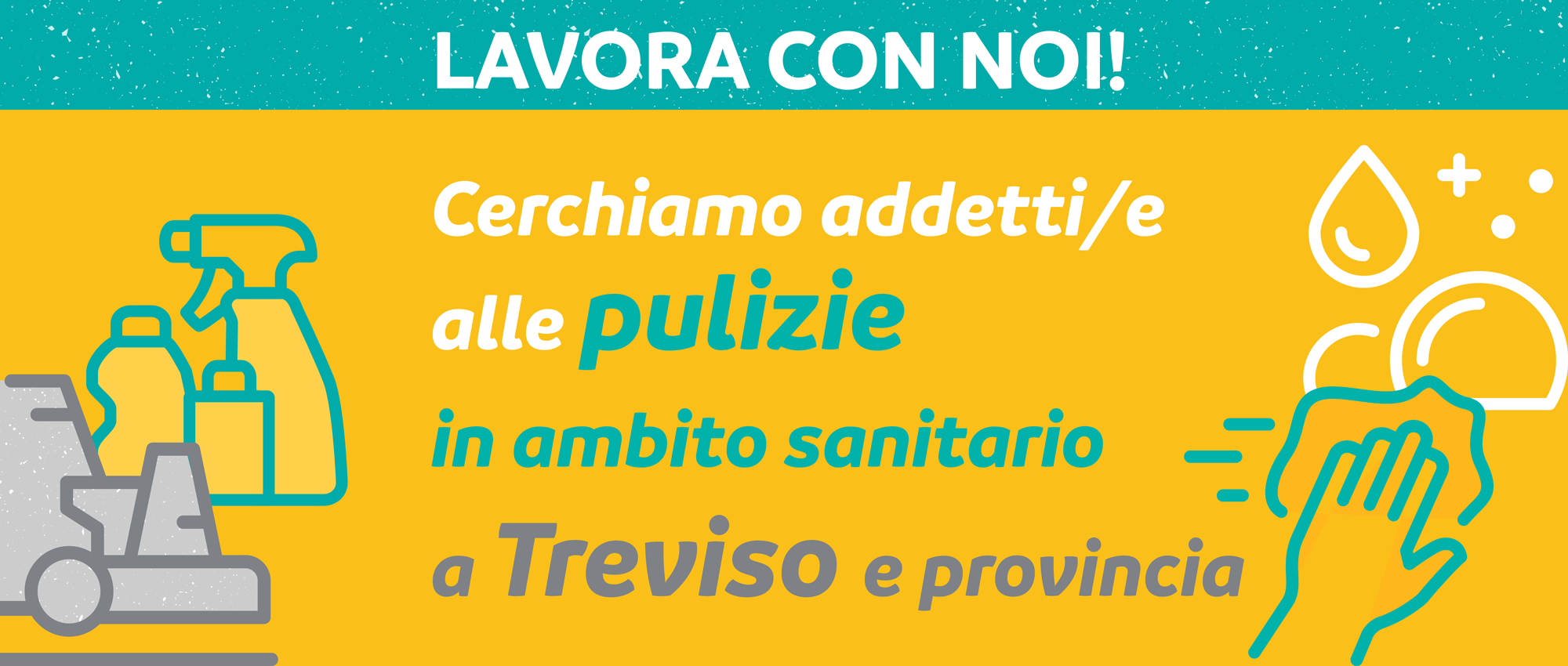 Cerchiamo addetti/e alle pulizie in ambito sanitario a Treviso e provincia