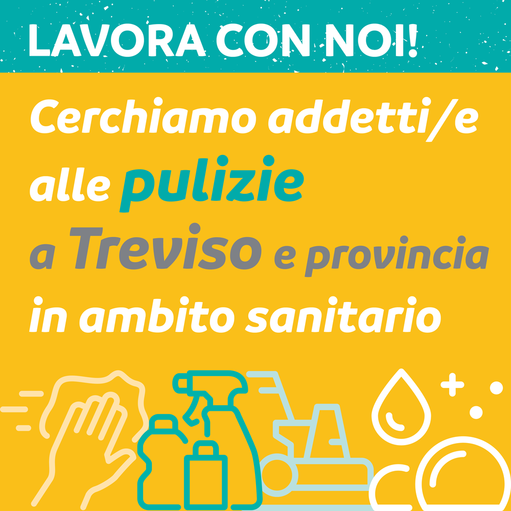 Cerchiamo addetti/e alle pulizie in ambito sanitario a Treviso e provincia
