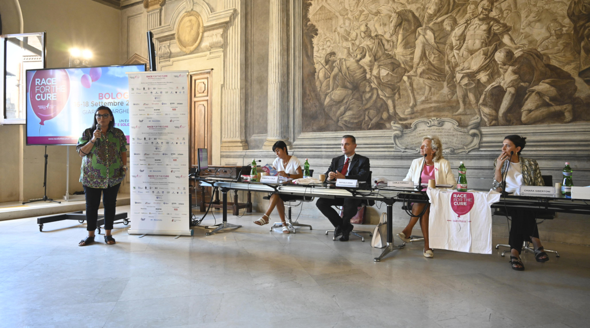 Maria D’Amelio, Vice Presidente del Gruppo Rekeep interviene alla presentazione dell’edizione 2022 di Race for the Cure